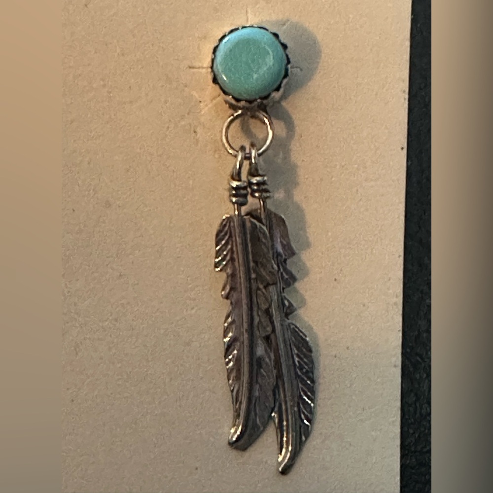 NWT Kingman SS Turquoise Earrings - Picture 2 of 5